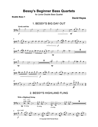 Beginner Double Bass Quartet Bundle