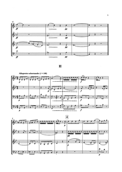 Joseph Lauber: Quartet for 4 double basses