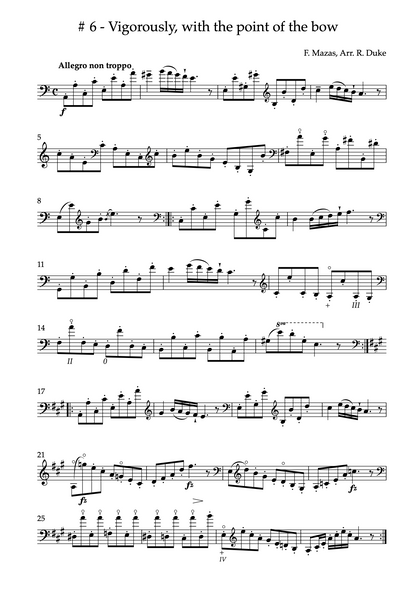 J. F. Mazas: Ten Melodic and Progressive Etudes for Double Bass (ed. Richard Duke)