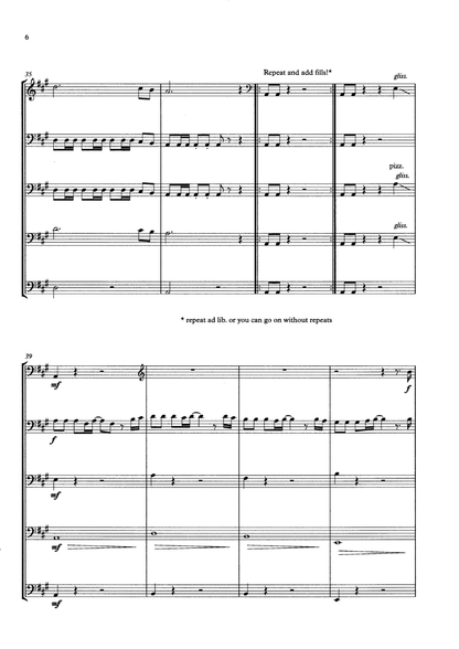 Claus Alexander Freudenstein: Bass-Hymn for double bass quartet or ensemble