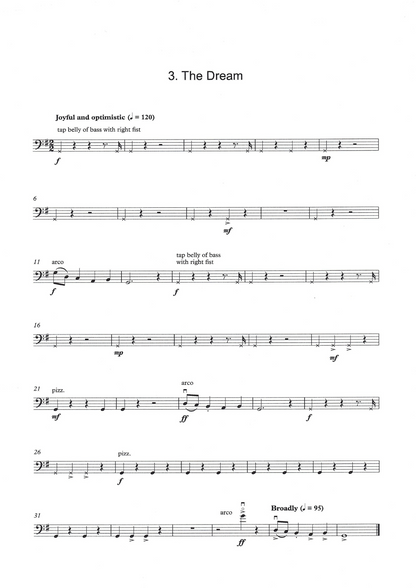Michael Montgomery: The Dream of the Earth for double bass trio