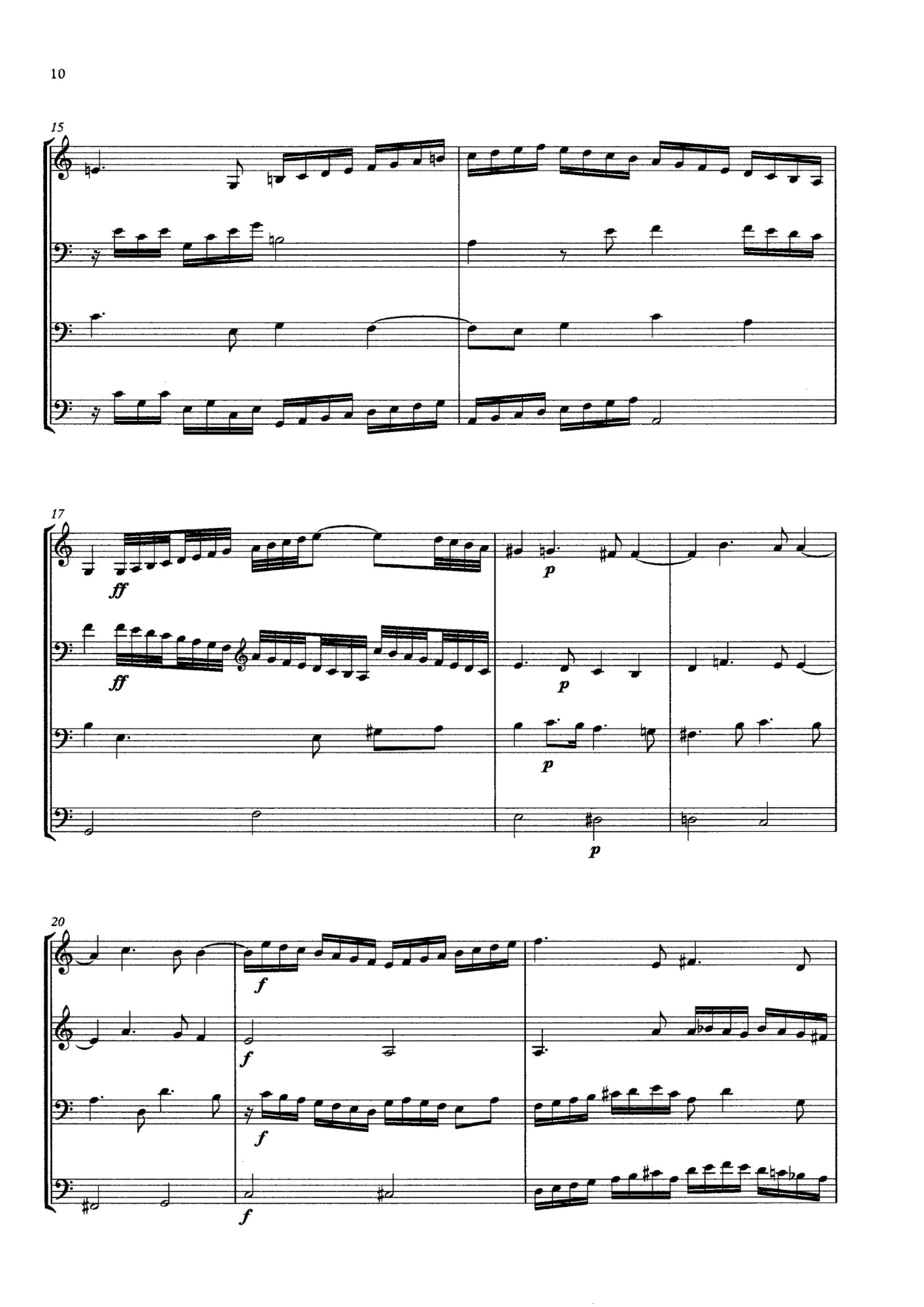 Matthew Locke: The Tempest for double bass quartet (arr. David Heyes)