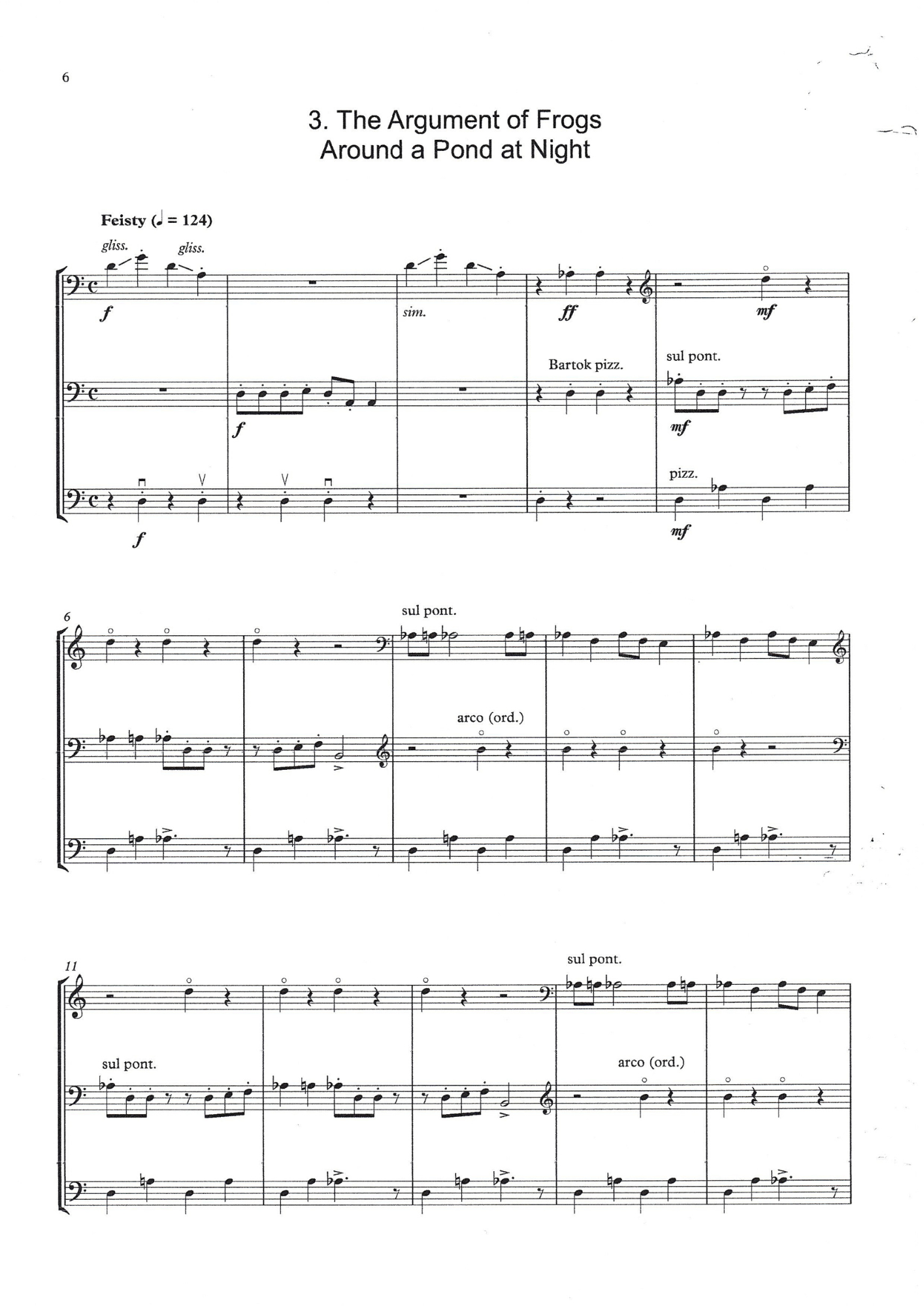 Michael Montgomery: The Earth is Precious for double bass trio