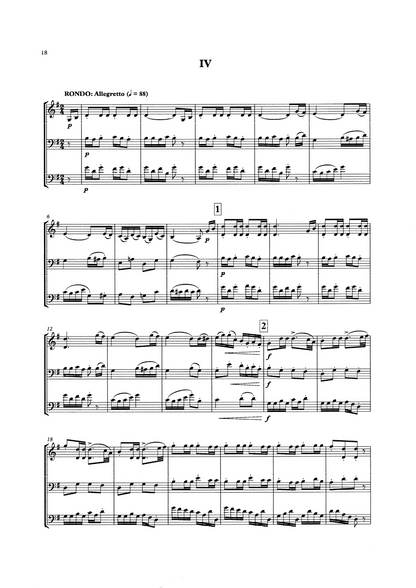 Ignaz Pleyel: Trio in G major for viola (or violin), violoncello & double bass (arr. Adolf Lotter)