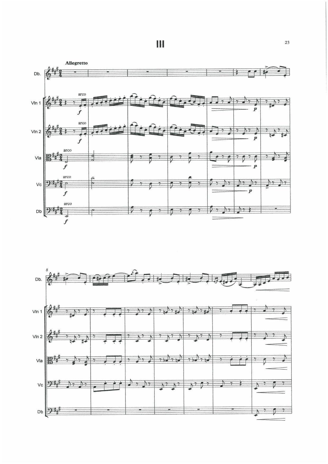 Bottesini: Passione Amorosa for violin, double bass & string orchestra (Solo Tuning)