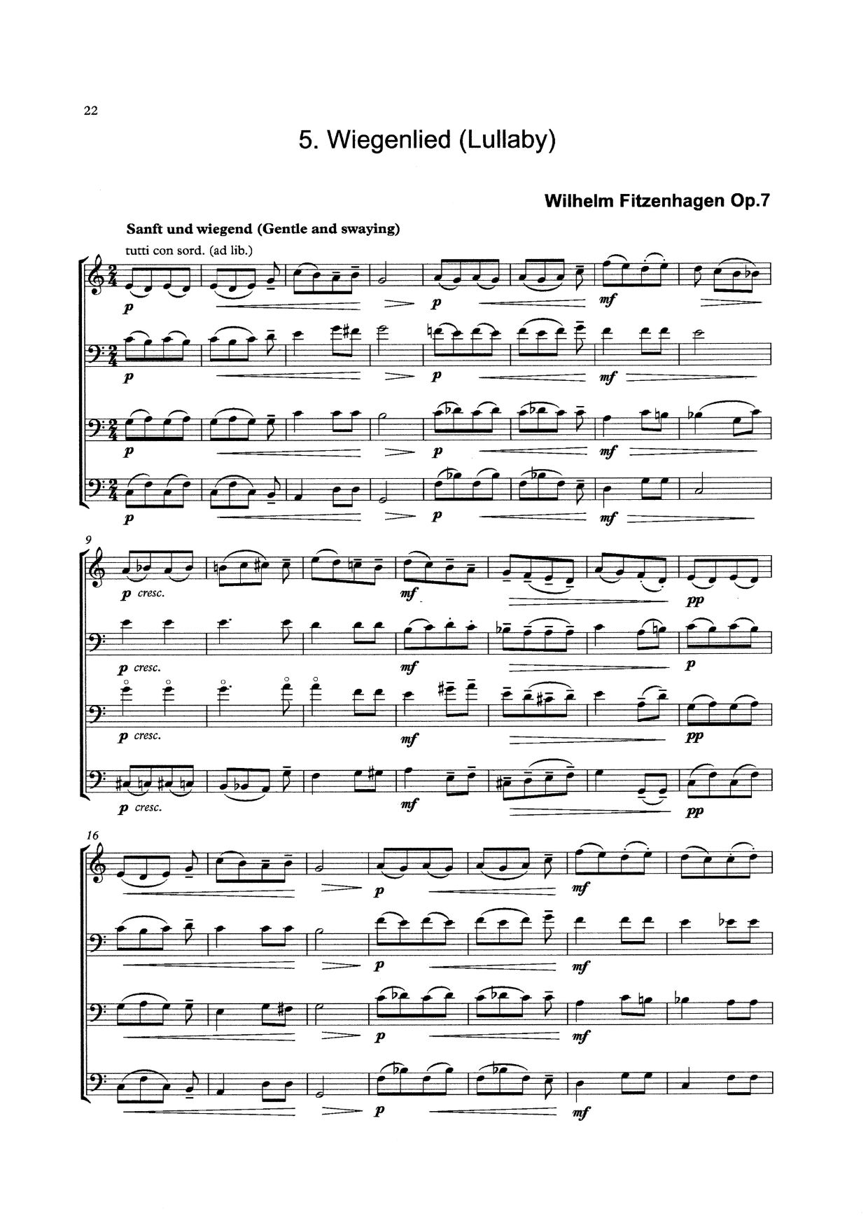 Bass Quartets Book 5 for double bass quartet (arr. Heyes)