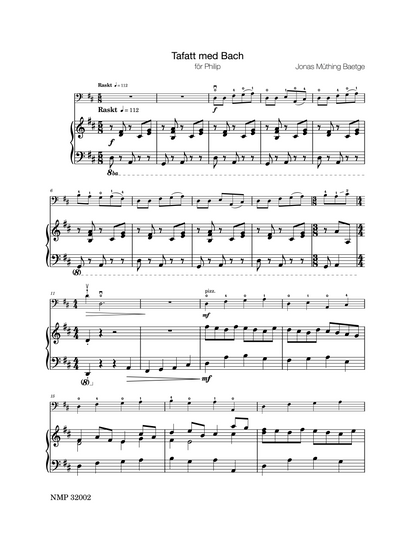 Jonas Baetge: Basso Nova, beginner pieces for double bass duet and double bass & piano