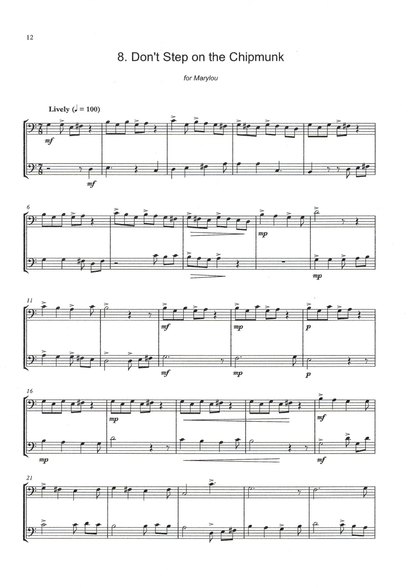 Roy Hagen: Backyard Basses, 15 Duets for 2 double basses