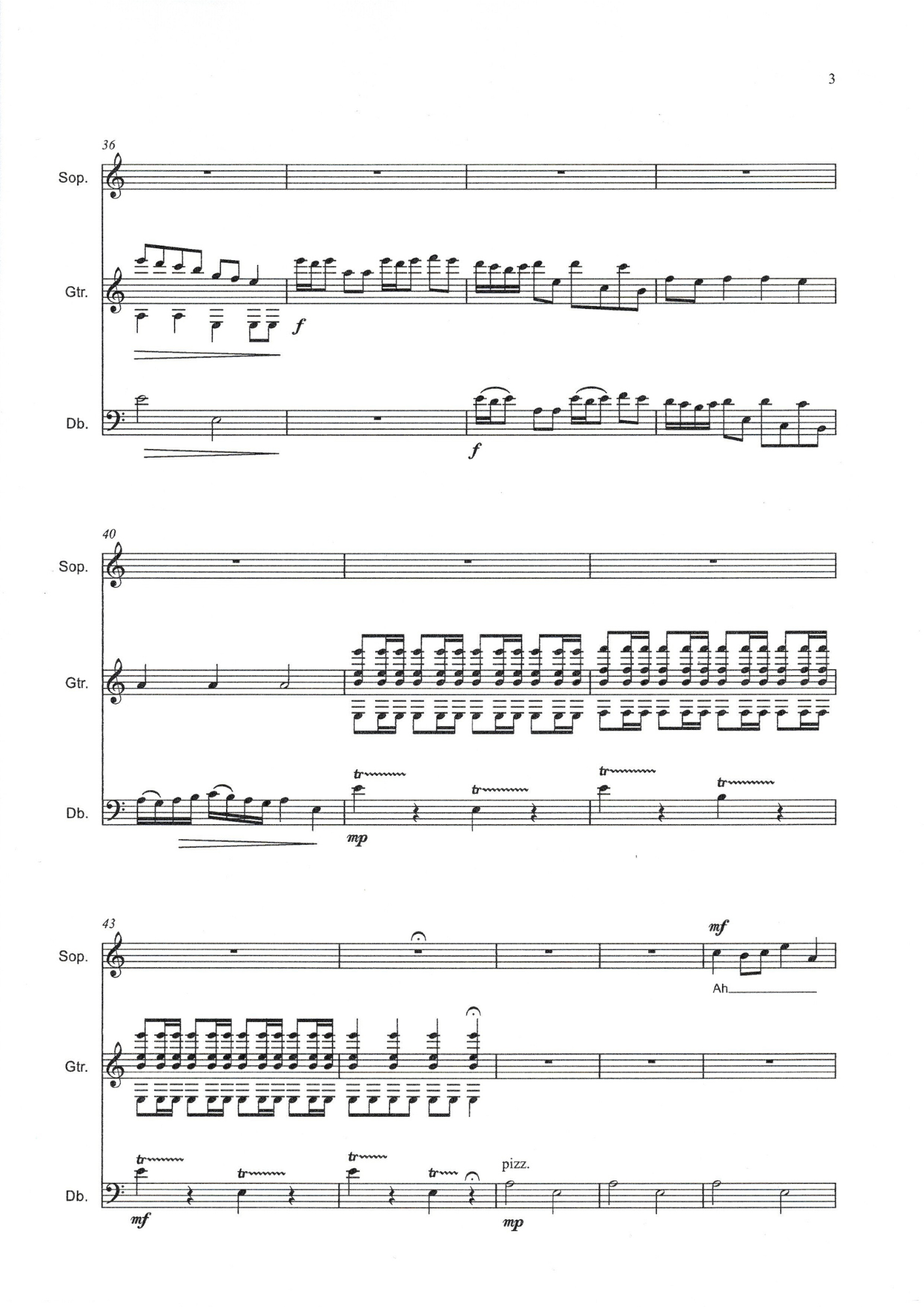 Jonathan Priestley: Nothing Changes! for guitar, soprano, & double bass