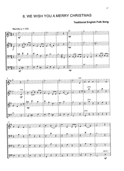 Michael Montgomery: 8 Traditional Christmas Carols for Double Bass Quartet