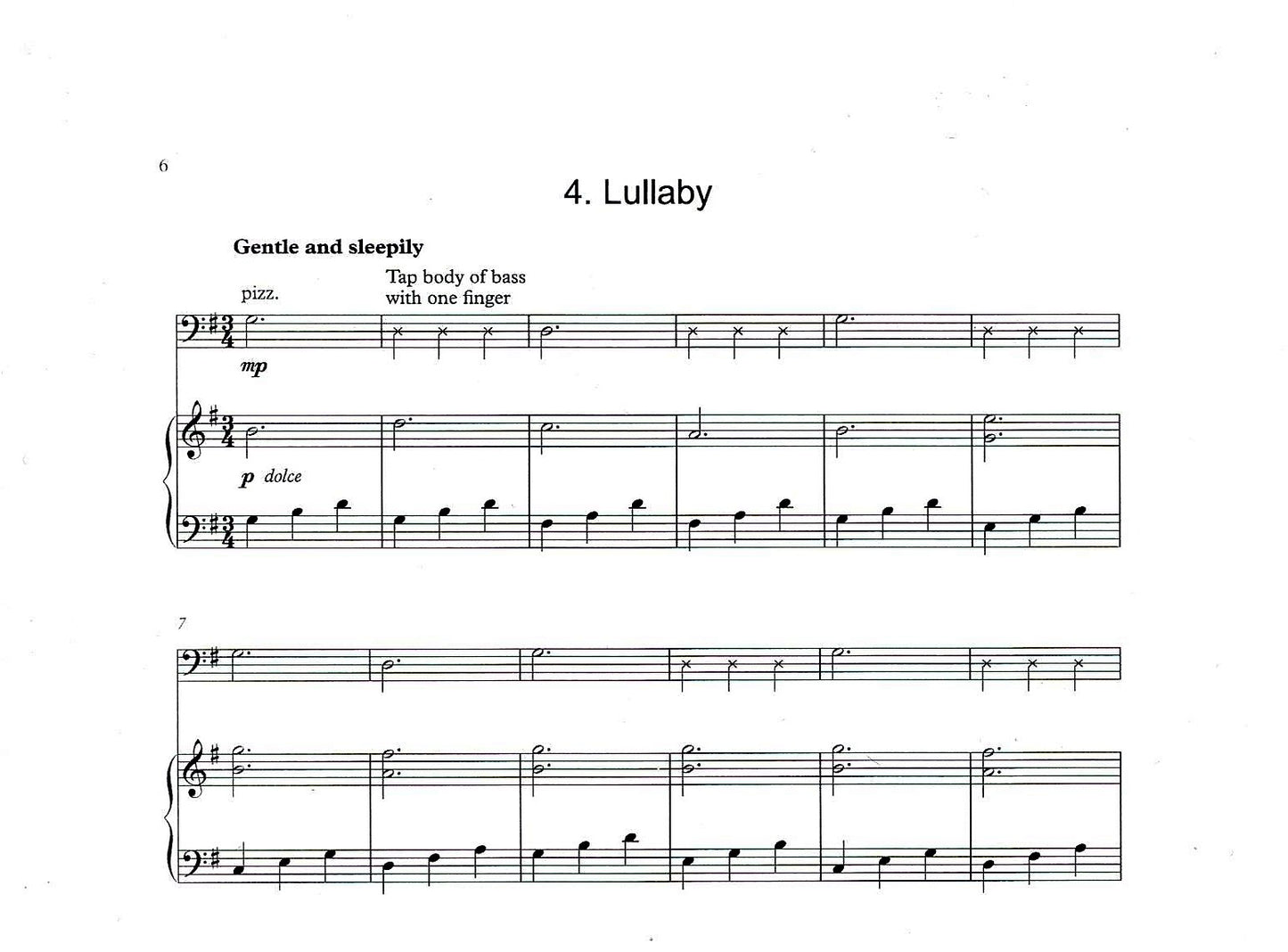 David Heyes: A Little Suite for Izzy for Beginner Double Bass & Piano