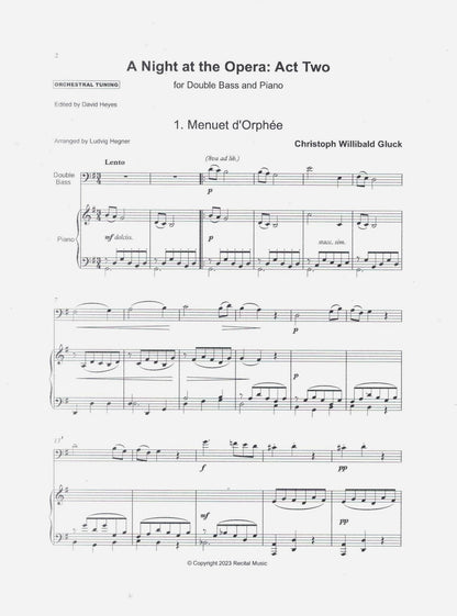 A Night at the Opera: Act Two for double bass & piano (arr. David Heyes)