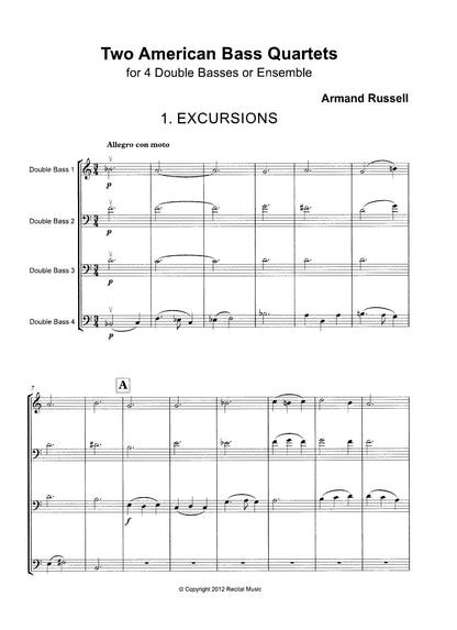 Armand Russell: Two American Bass Quartets