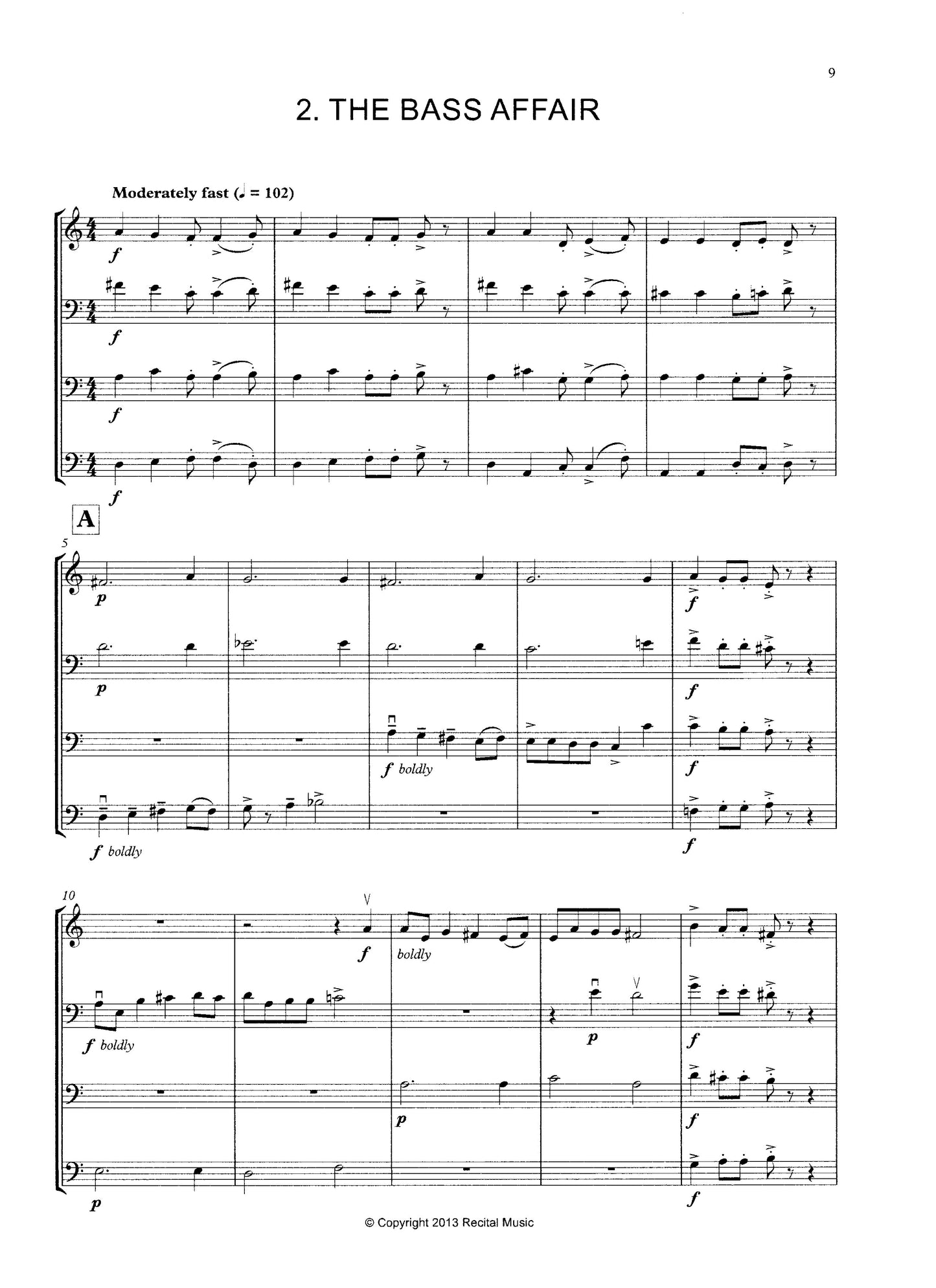 Armand Russell: Two American Bass Quartets