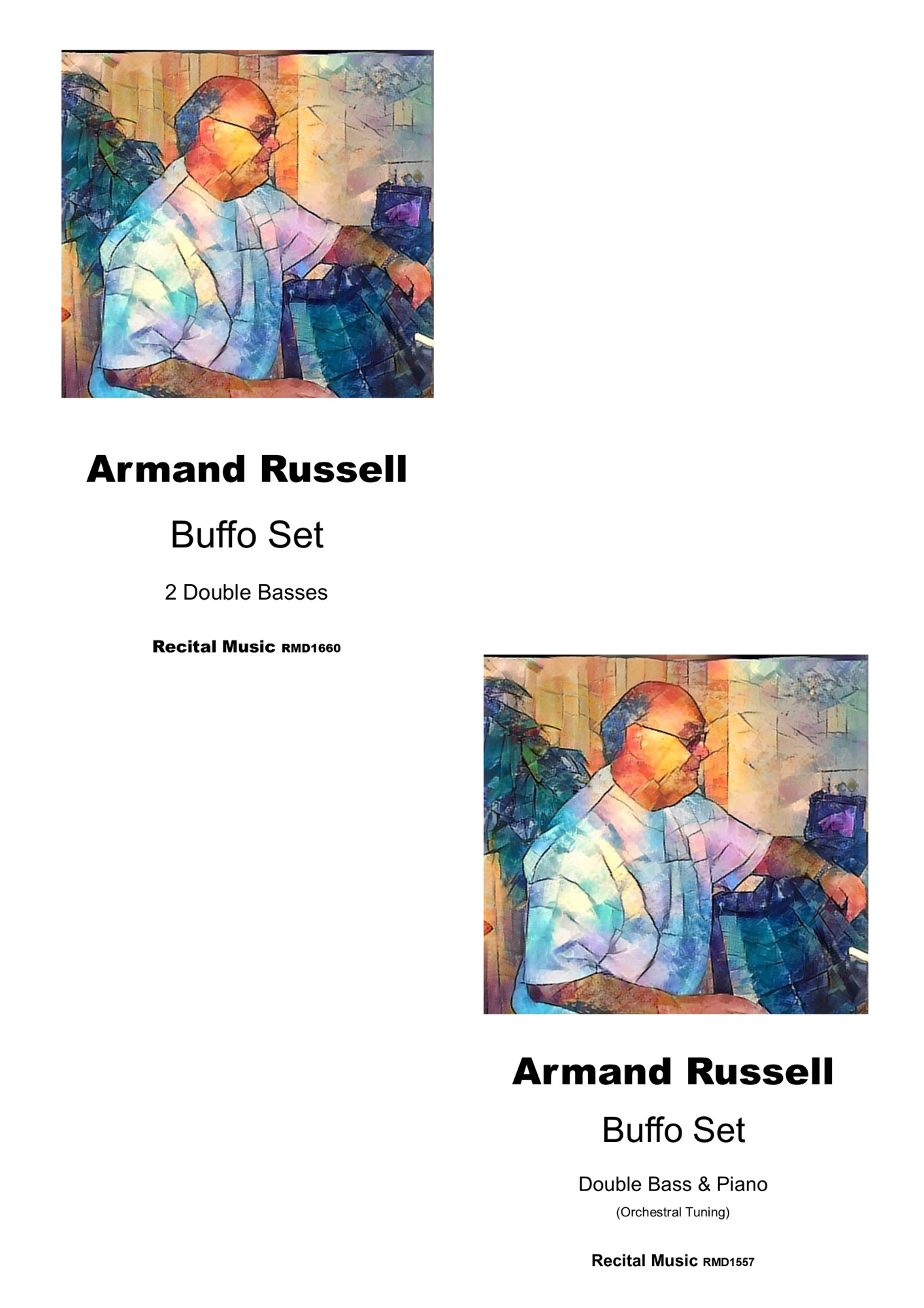Armand Russell: Buffo Set for 2 double basses