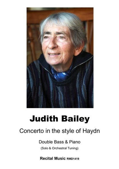 Judith Bailey: Concerto - In the Style of Haydn for double bass & piano