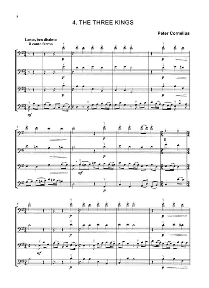 Bass Clef Quartets at Christmas: 25 Christmas Carols for Bass Quartet (arr. David Heyes)