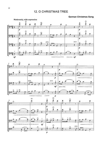 Bass Clef Quartets at Christmas: 25 Christmas Carols for Bass Quartet (arr. David Heyes)