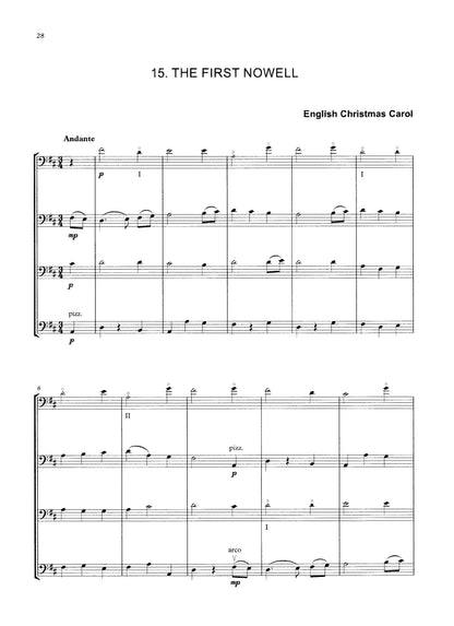 Bass Clef Quartets at Christmas: 25 Christmas Carols for Bass Quartet (arr. David Heyes)