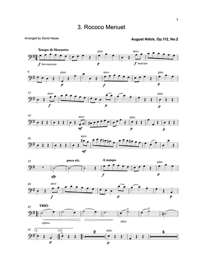 The Complete Bass Clef Solos for double bass & piano (ed. David Heyes)