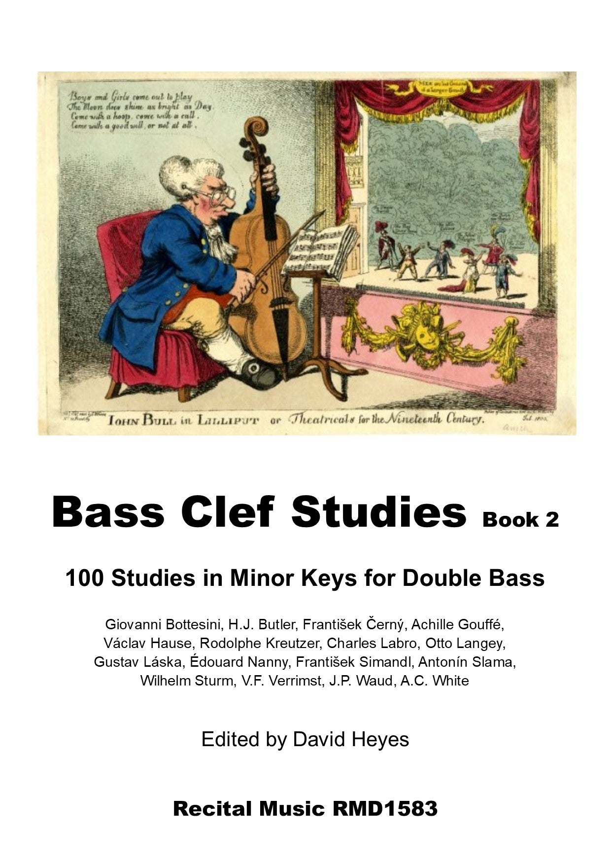 Bass Clef Studies Book 2: 100 Studies in Minor Keys for Double Bass (ed. Heyes)