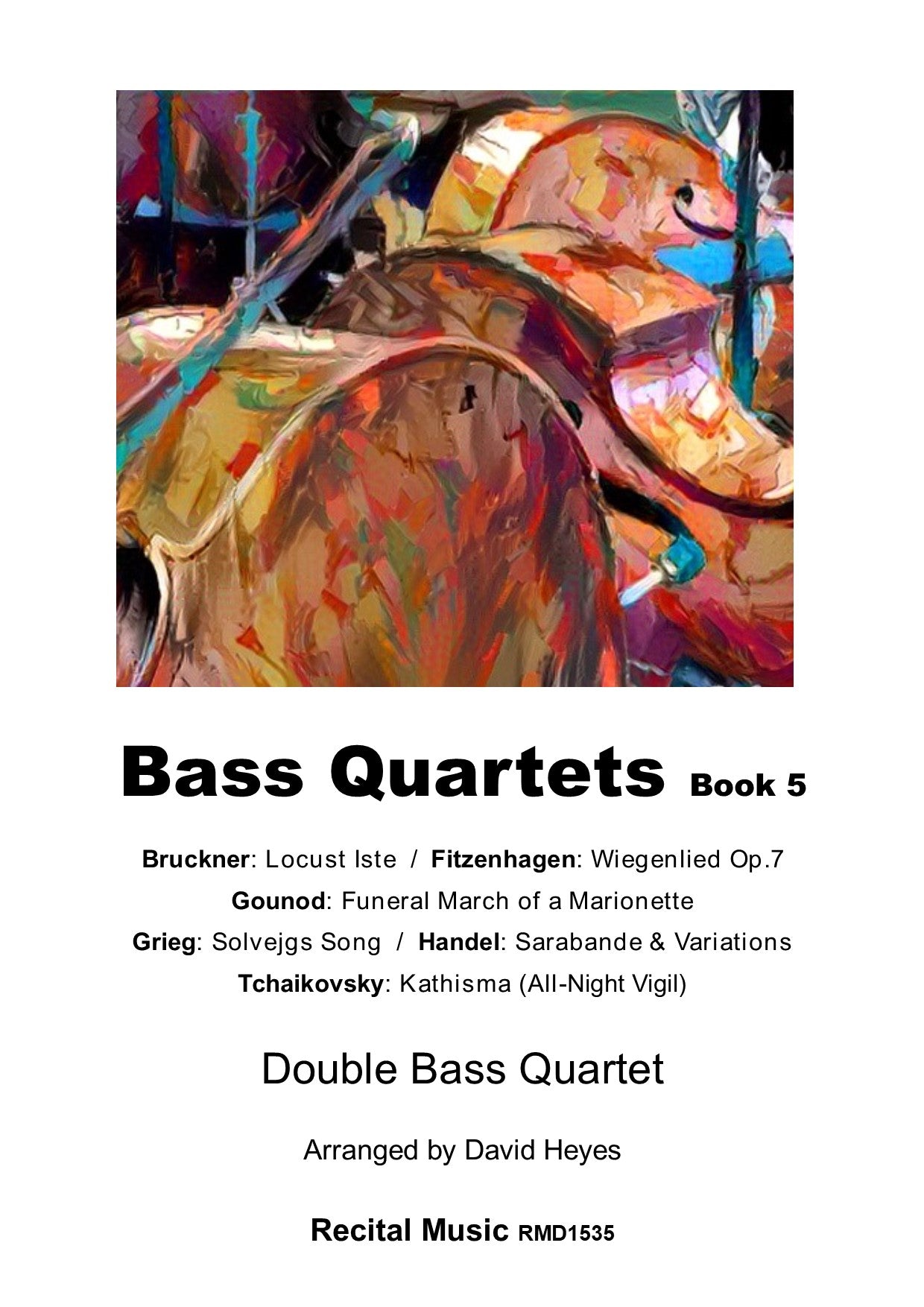 Bass Quartets Book 5 for double bass quartet (arr. Heyes)