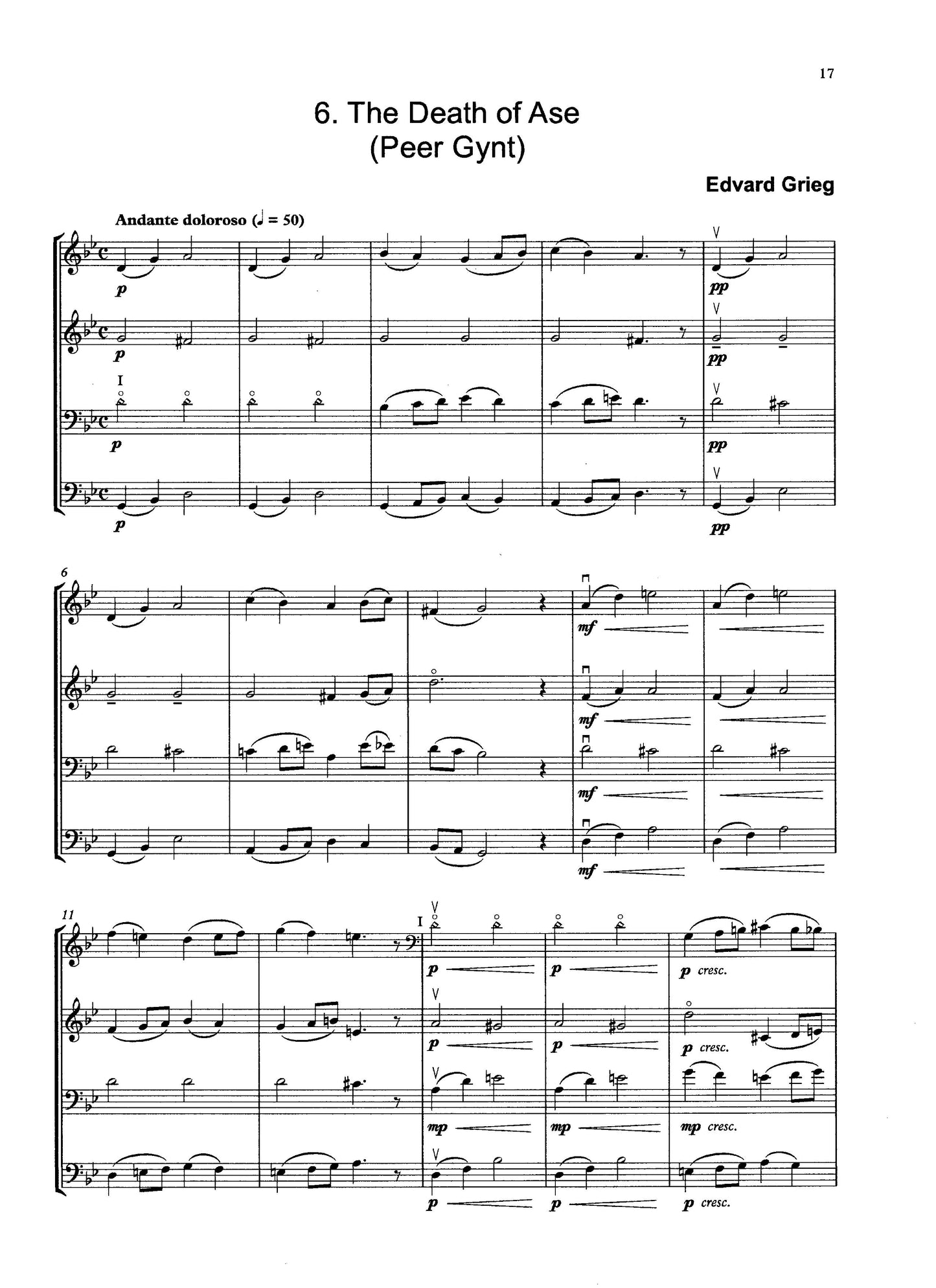 Bass Quartets Book 6: Eight Pieces for Four Double Basses