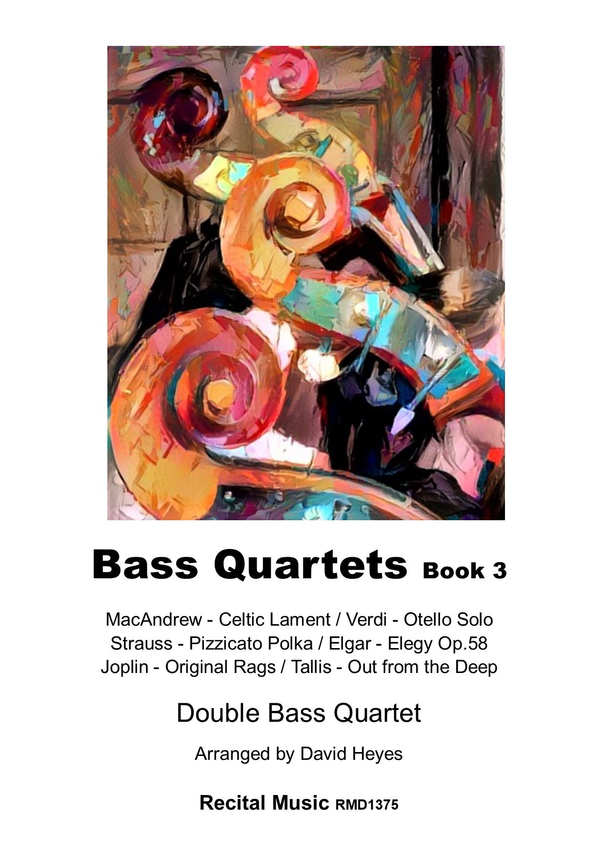 Bass Quartets Book 3: Six Pieces for double bass quartet (arr. David Heyes)
