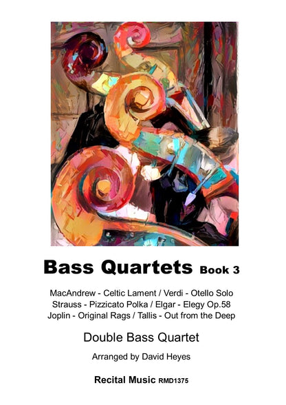 Bass Quartets Book 3: Six Pieces for double bass quartet (arr. David Heyes)