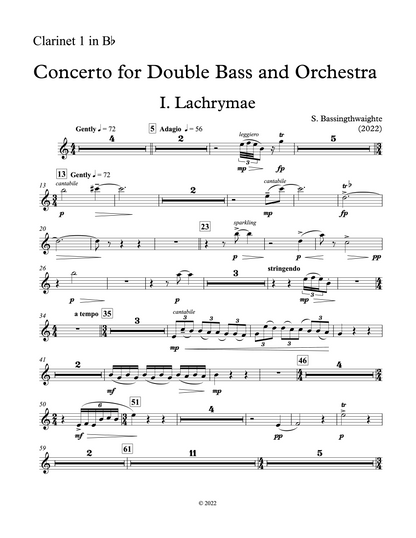 Sarah Bassingthwaighte: Concerto for Double Bass and Orchestra