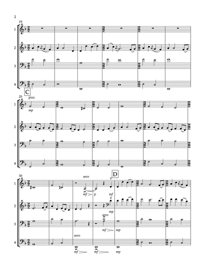 Bedlam Boys for Double Bass Quartet (arr. Kurth)