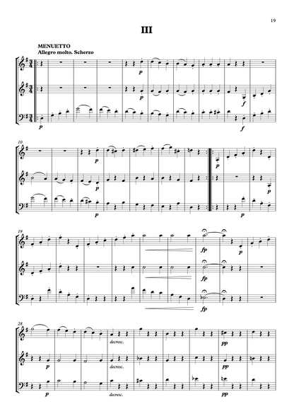 Beethoven: Trio in G major Op.87 for double bass trio (arr. Heyes)