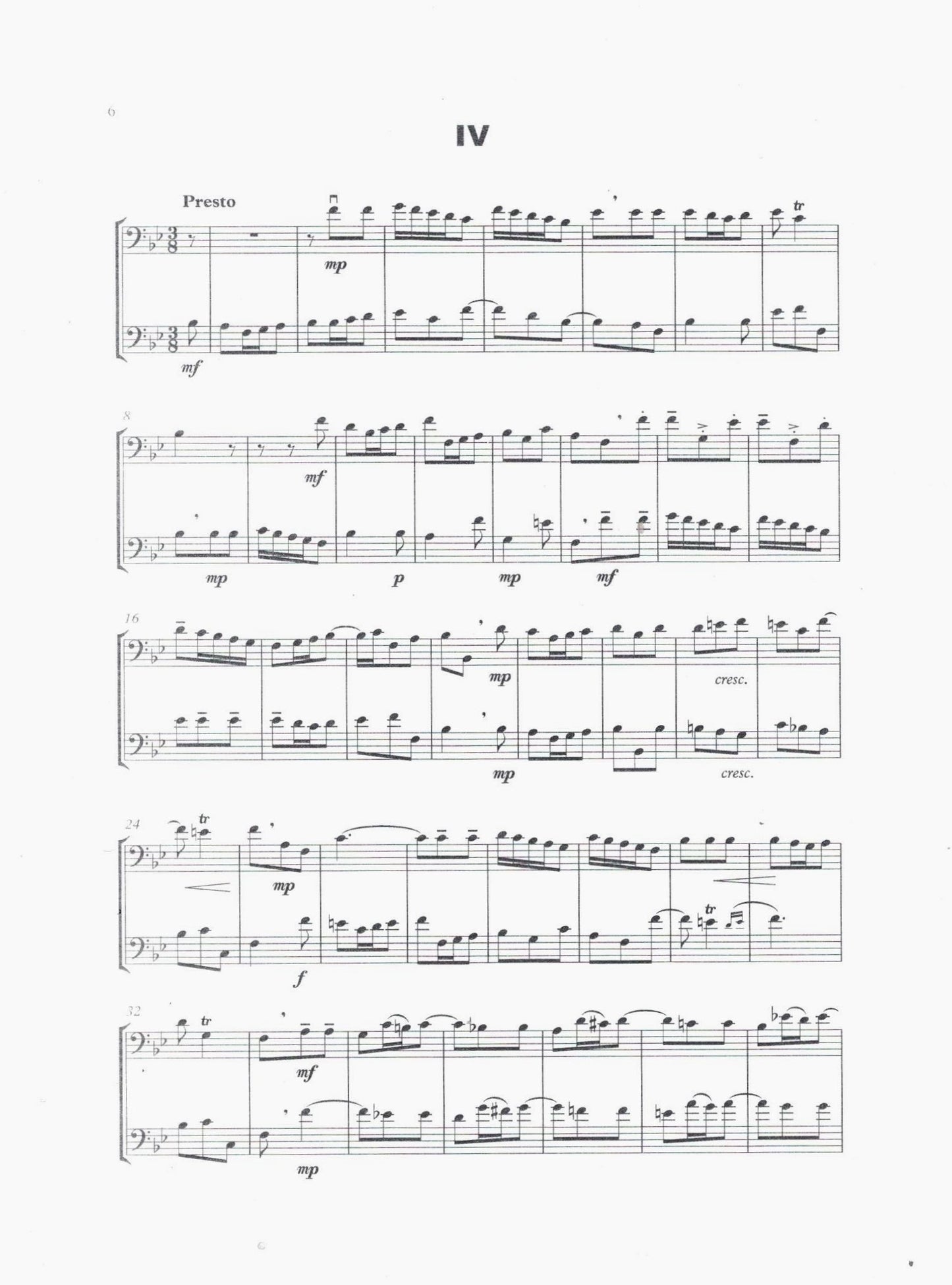 J.B. de Boismortier: Sonata in B flat major for violoncello & double bass (arr. Bert Turetzky)