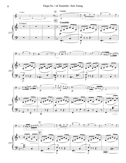 Bottesini: Elegia No. 1 & Tarantella for Double Bass and Piano (urtext ed. Mark Morton)