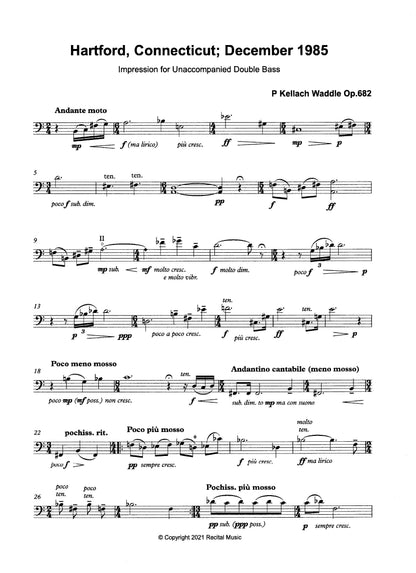 P. Kellach Waddle: Celebrations Book 11 - 10 Pieces for unaccompanied double bass