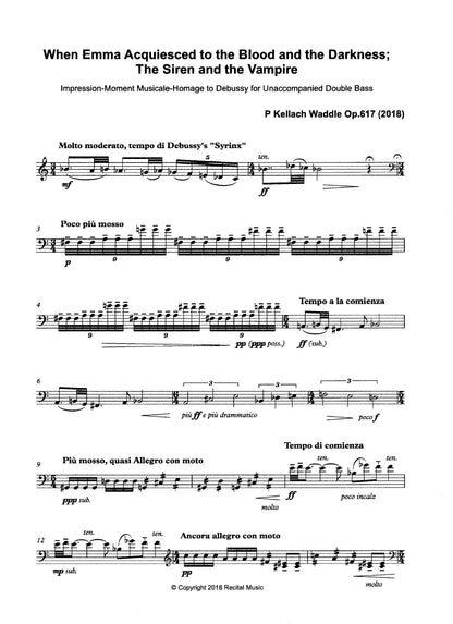 P. Kellach Waddle: Celebrations Book 11 - 10 Pieces for unaccompanied double bass