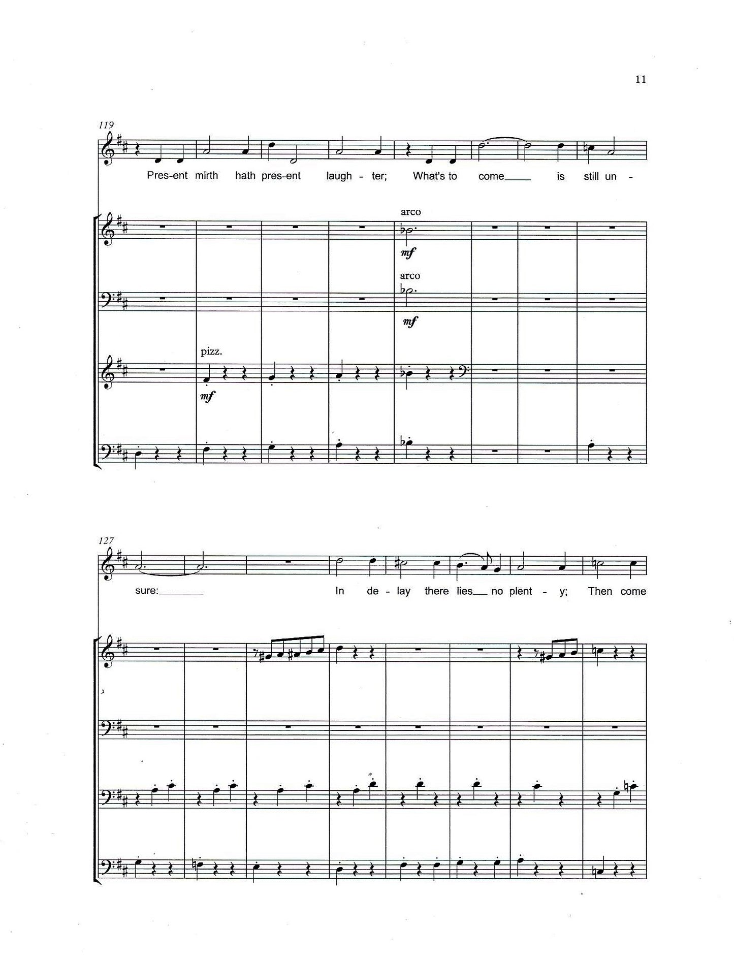Humphrey Clucas: Serenade for soprano & double bass quartet