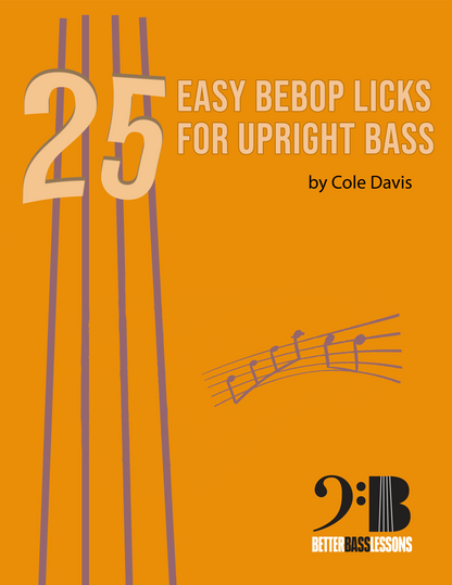 Cole Davis: 25 Easy Bebop Licks For Upright Bass