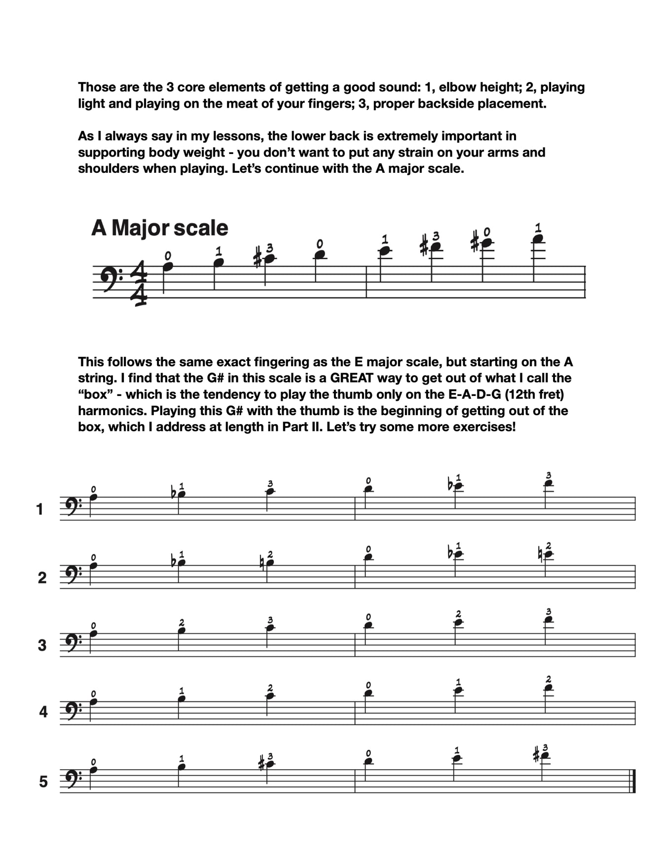 Cole Davis Understanding Thumb Position Double Bass Sheet Music