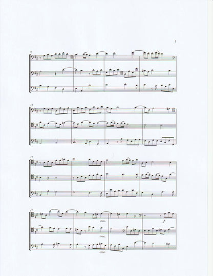 A. Corelli: Trio II for 2 violoncellos & double bass (ed. Bertram Turetzky)