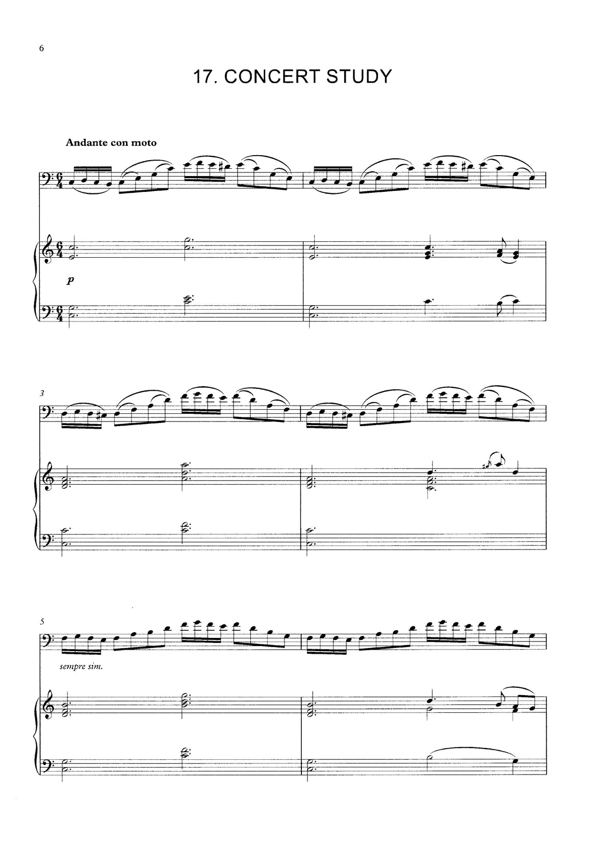 Max Dauthage: 20 Melodic Pieces Book 4 for double bass & piano