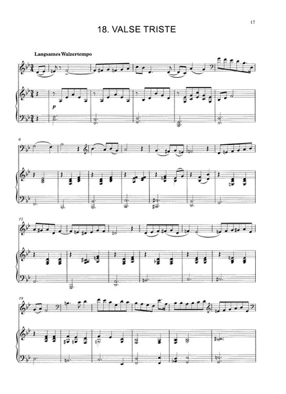 Max Dauthage: 20 Melodic Pieces Book 4 for double bass & piano