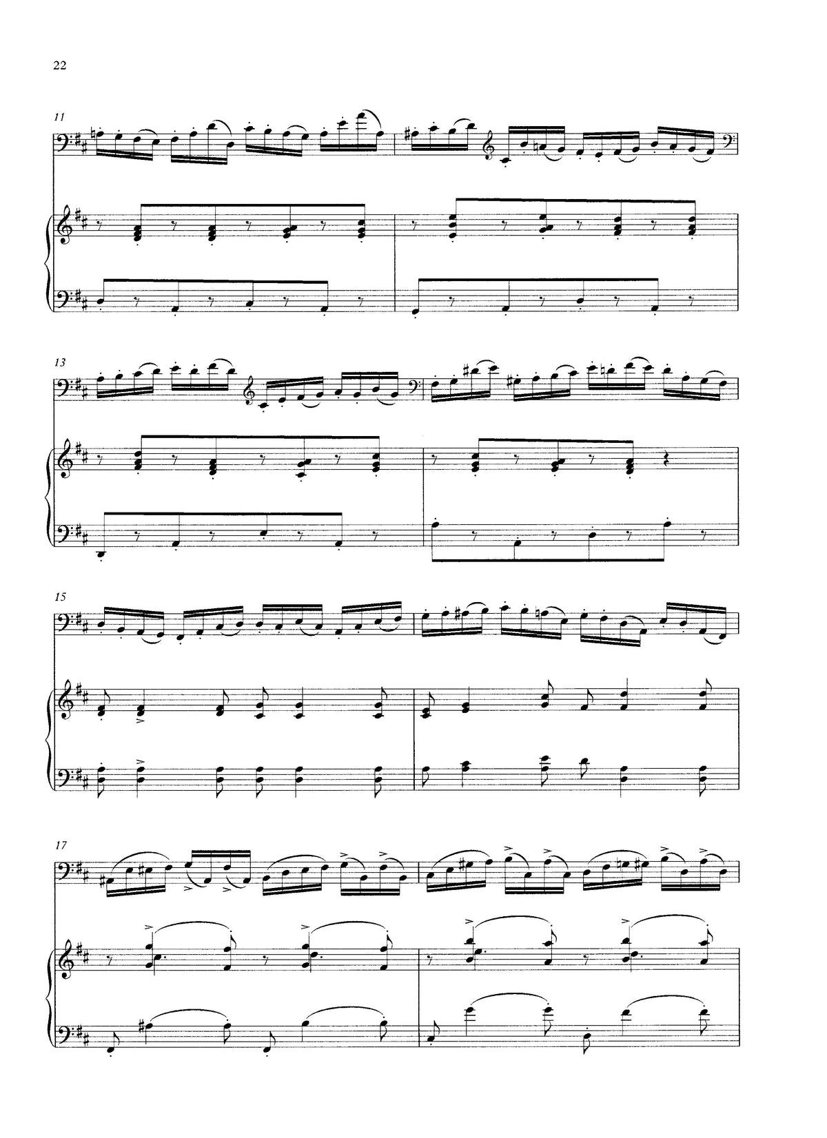 Max Dauthage: 20 Melodic Pieces Book 4 for double bass & piano
