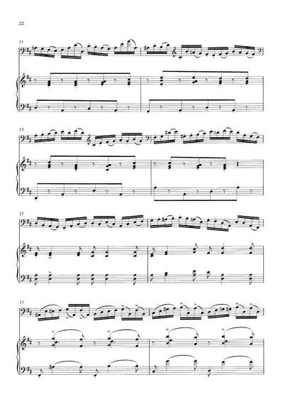 Max Dauthage: 20 Melodic Pieces Book 4 for double bass & piano
