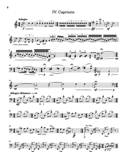 Dave Anderson: 4 Short Pieces for solo double bass (2025 Edition)