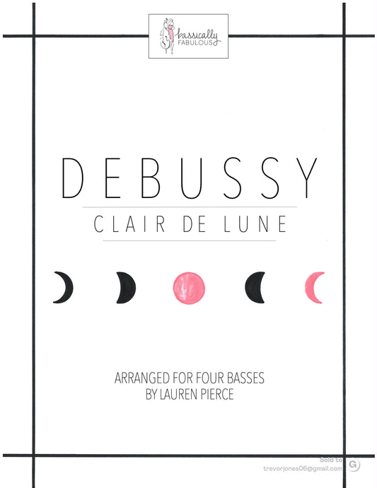 Debussy: Clair De Lune for 4 basses (arr. by Lauren Pierce)