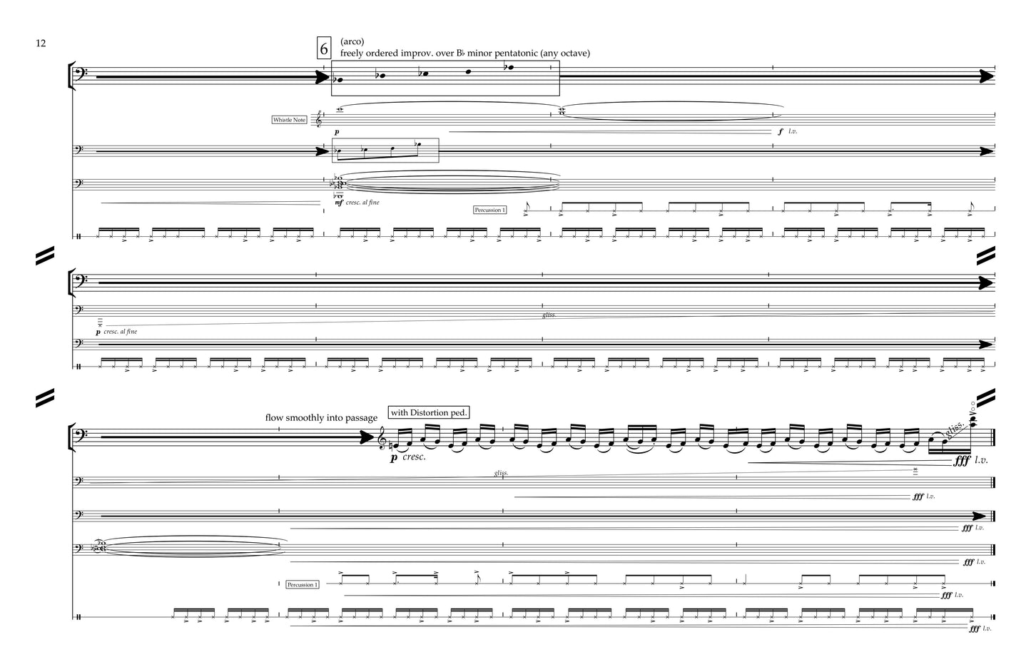 J. A. Devor: Coming Together, amplified double bass and fixed media