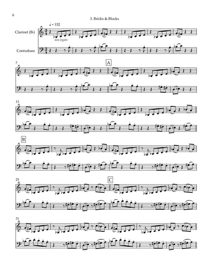 J. A. Devor: PlayScenes, clarinet in Bb and double bass