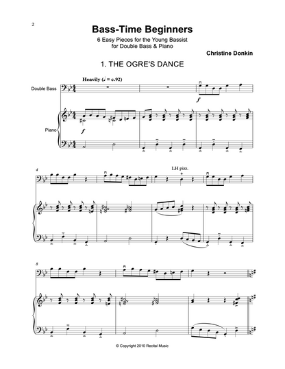 The Beginner Collection for double bass & piano