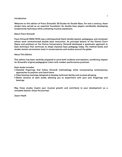 Simandl’s 30 Etudes for Double Bass (video course & digital edition)